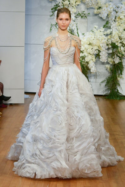 The Bauble Life Runway Monique Lhuillier Bridal Spring 2018 