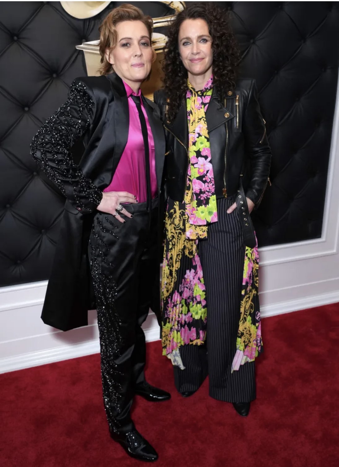 Brandi Carlile & Catherine Shepard Grammy Awards 2023 Celebrity Style The Bauble Life